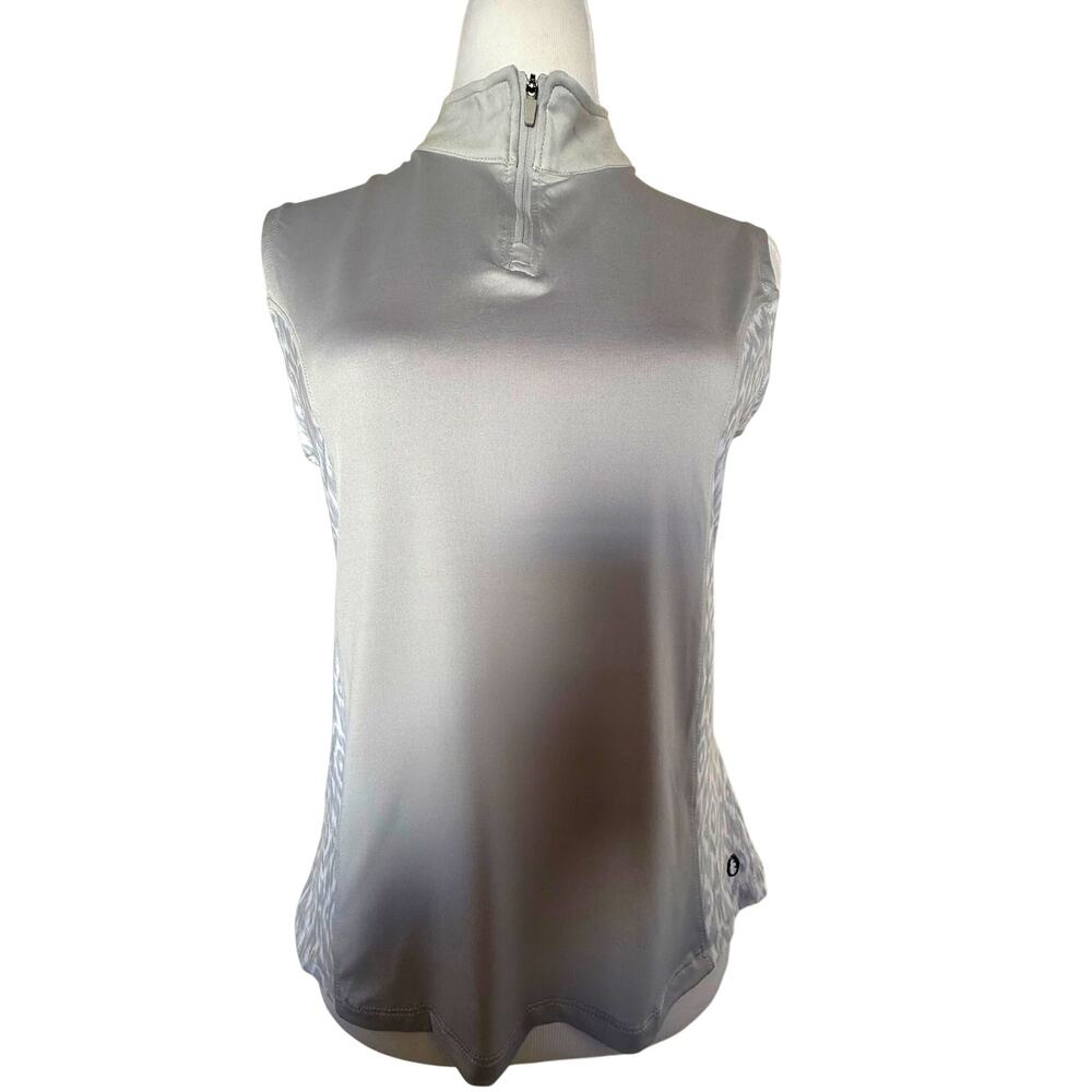SKU2563 The American Outdoorsman Women's Medium Gray Zip-Front Athletic Top